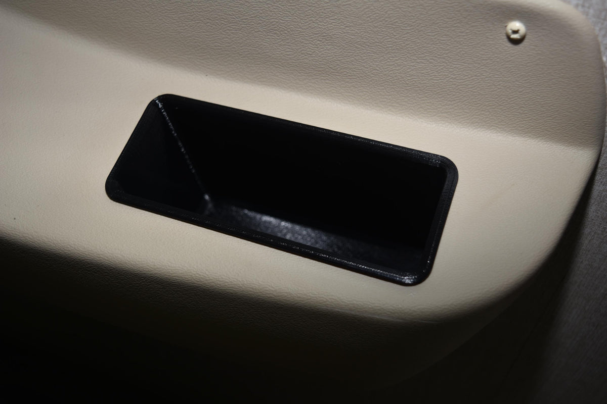 Deep Arm Rest Pockets for the Coachmen Mirada RV.
