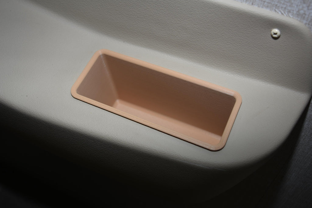 Deep Arm Rest Pockets for the Coachmen Mirada RV.