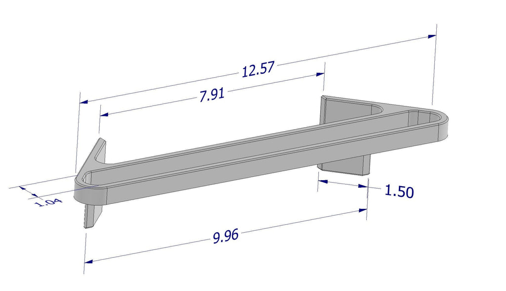 RV Shower Double Rail Towel Bar