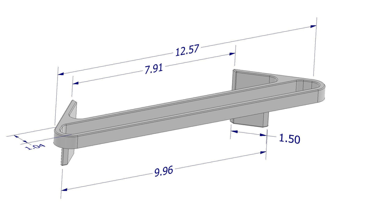 RV Shower Double Rail Towel Bar