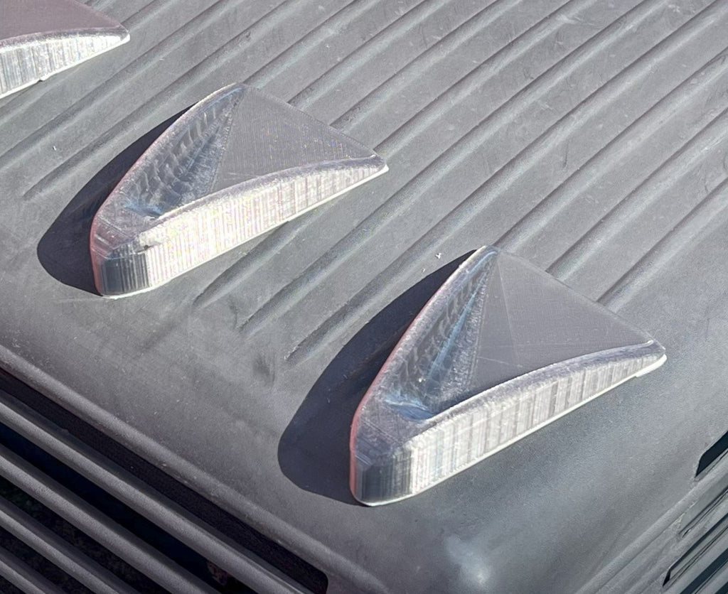 Vortex Generators for reducing wind drag on RVs, Trucks, and Trailers
