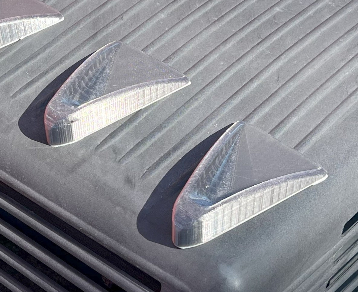 Vortex Generators for reducing wind drag on RVs, Trucks, and Trailers